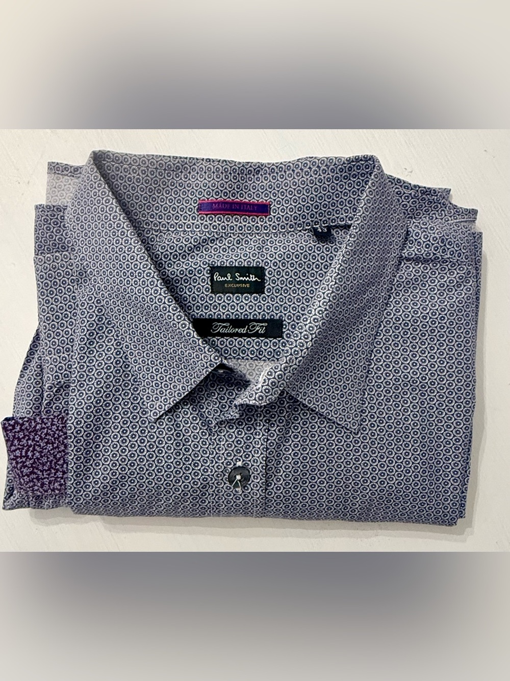 Paul Smith Exclusive Men’s 17/43 Tailored Fit Made in Italy Designer Shirt